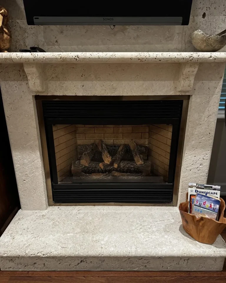 Direct vent gas fireplace firebox converted to an electric fireplace