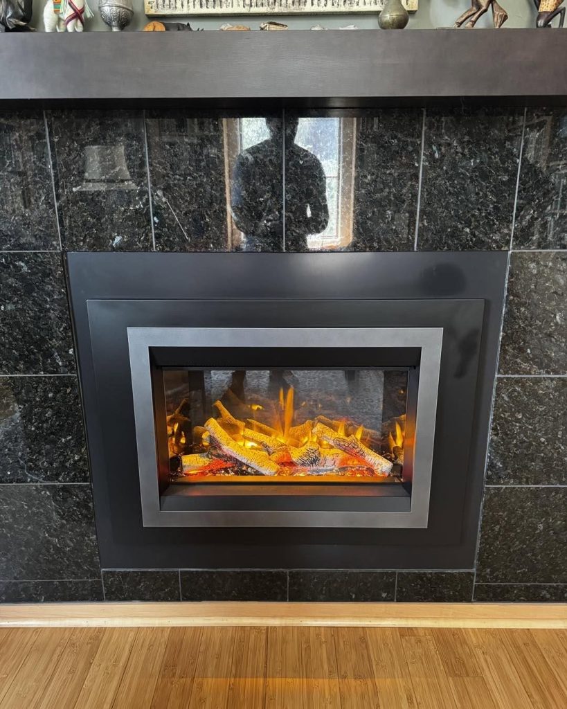 Valor electric fireplace installed in a St. Augustine, Florida home